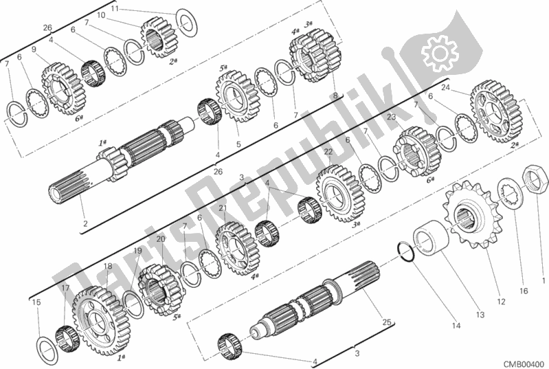 Tutte le parti per il Riduttore del Ducati Monster 1200 S Brasil 2019